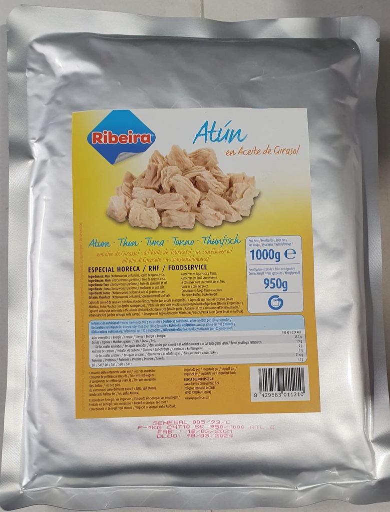 Atun Claro Bolsa kg en Aceite